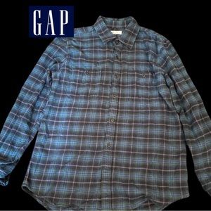Gap Standard Fit Mens Flannel Size Medium